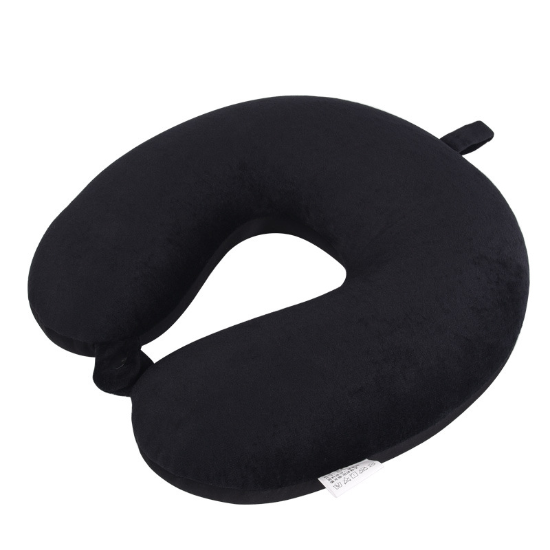 Custom Basic U-shaped Pillow - Black