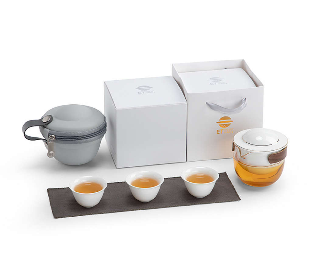 Portable Teacup Set - White