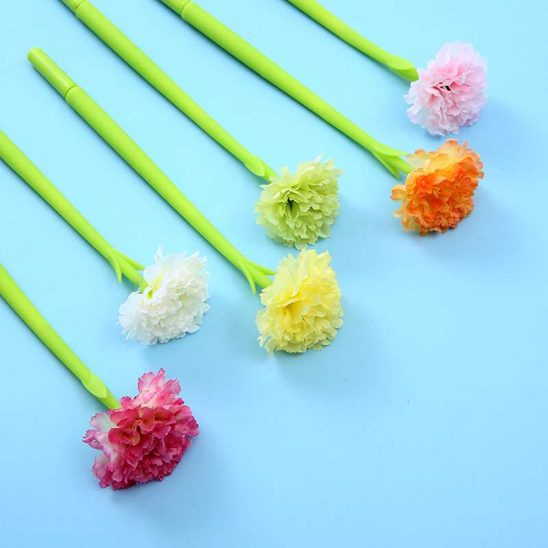 Artificial Carnation Gel Pen - Flower Head