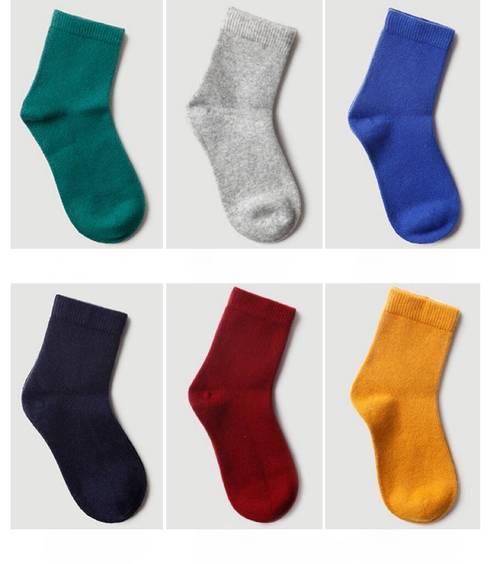 Vibrant Colors Mixed Wool and Cashmere Socks - Color Choices