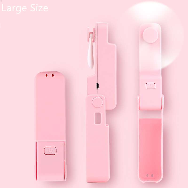 Portable Folding Mini Fan - Large Size Pink