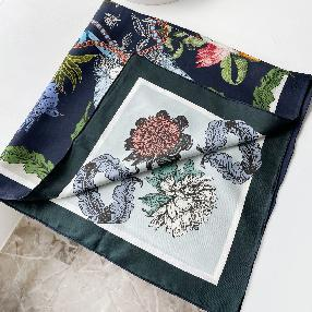 Summer Dream in the Garden Silk Scarf - Product Sample