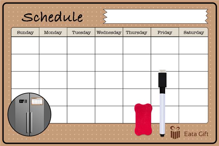 Magnetic Dry Erase Calendars