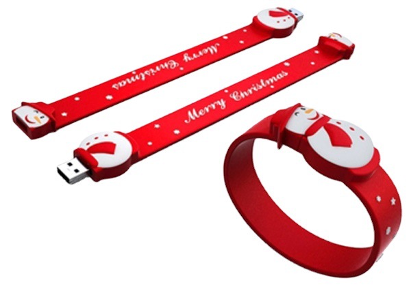 Custom PVC USB Flash Drives - Wristband