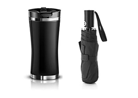 Thermos Cup and Umbrella Set