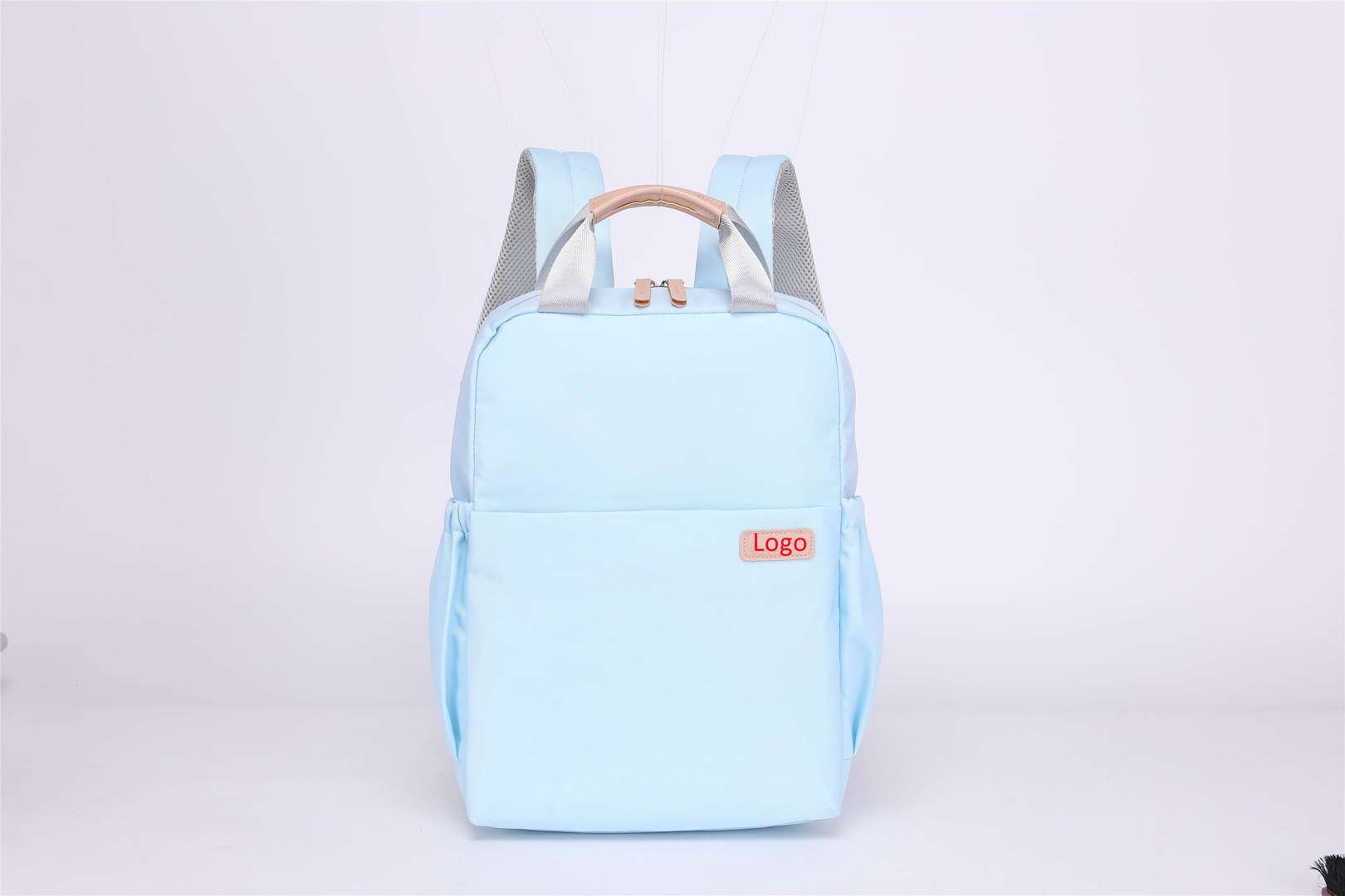 Custom Swagger Laptop Backpack-Light Blue