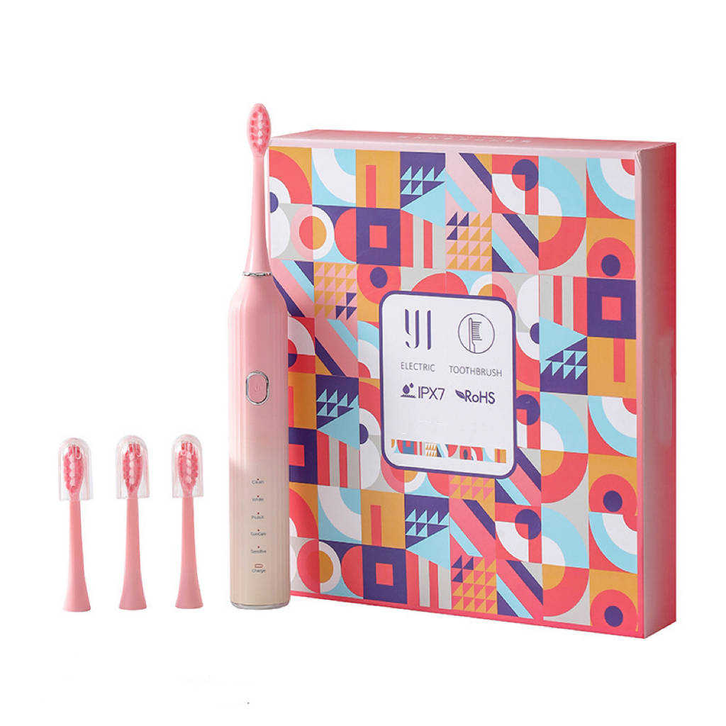 Gradient Color Electric Toothbrush-pink