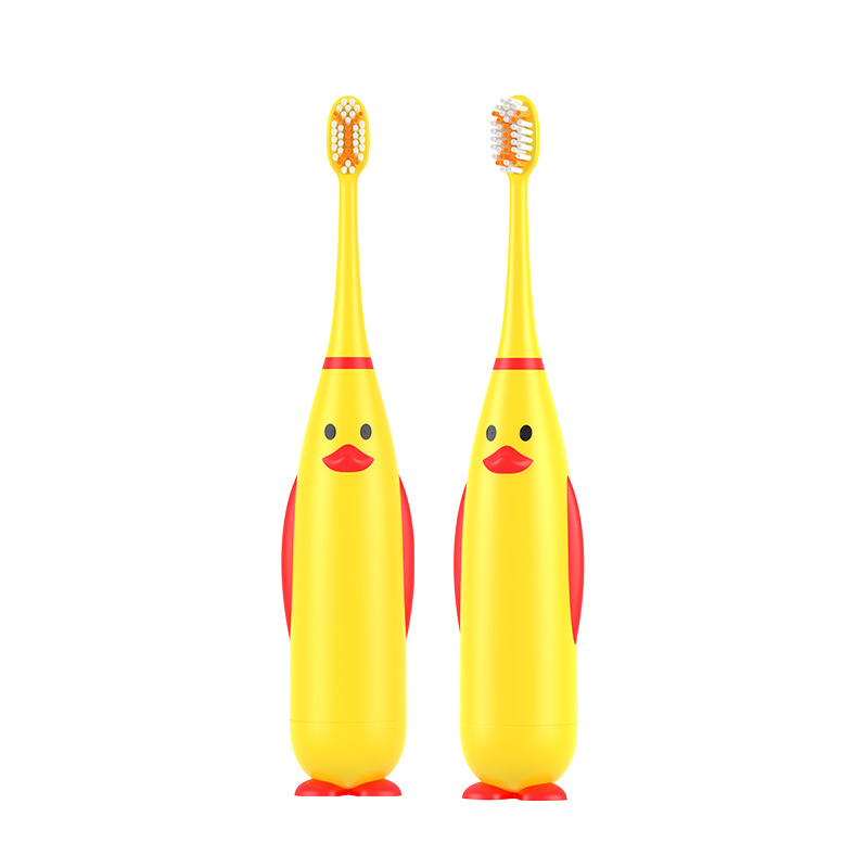 Cartoon Electric Toothbrush for Children - Yellow