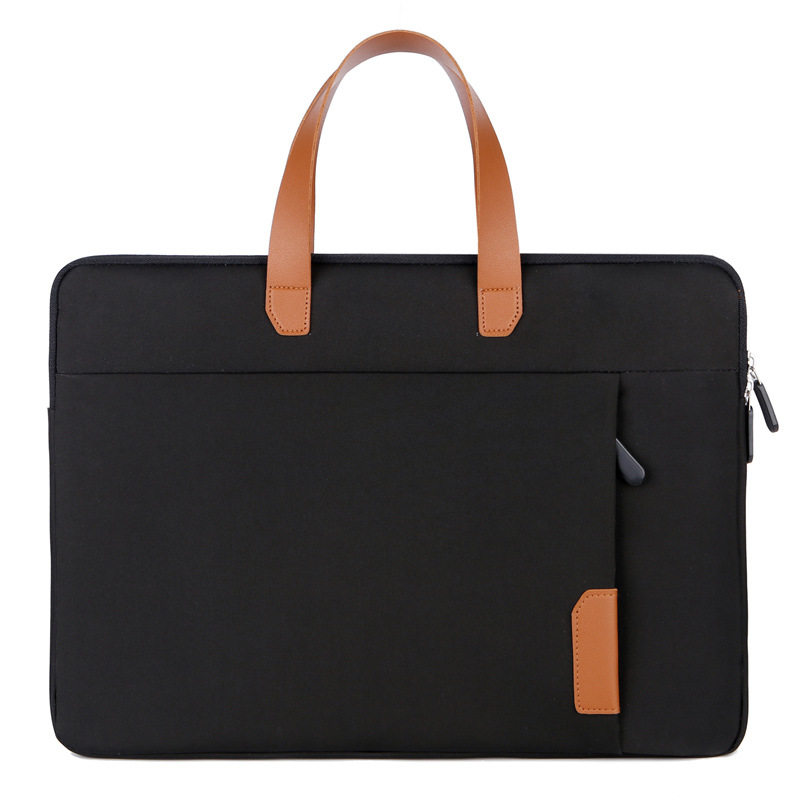 Custom Business Travel Laptop Briefcase - Black