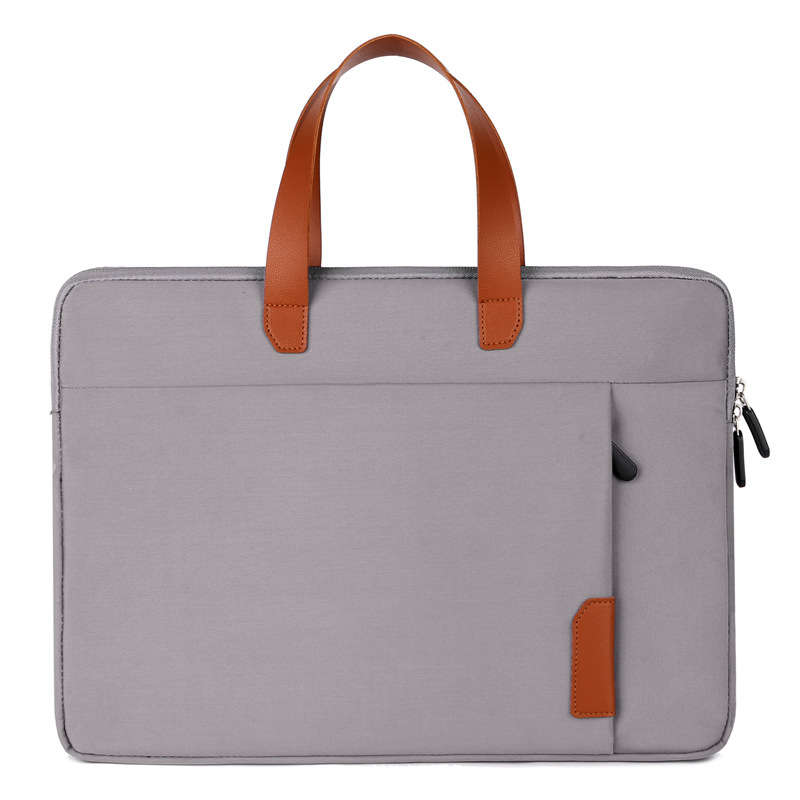 Custom Business Travel Laptop Briefcase - Gray