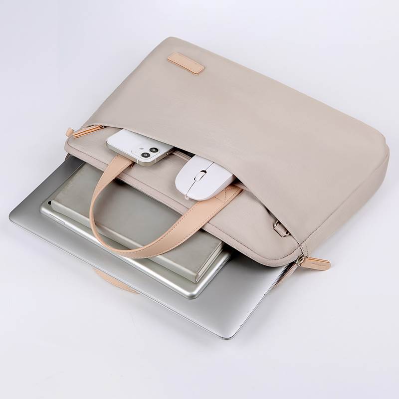 Custom Laptop Shoulder Briefcase - Pockets
