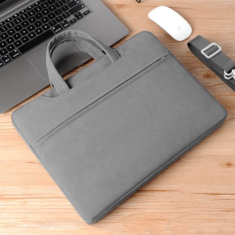 Custom Laptop Shoulder Bag - Dark Gray