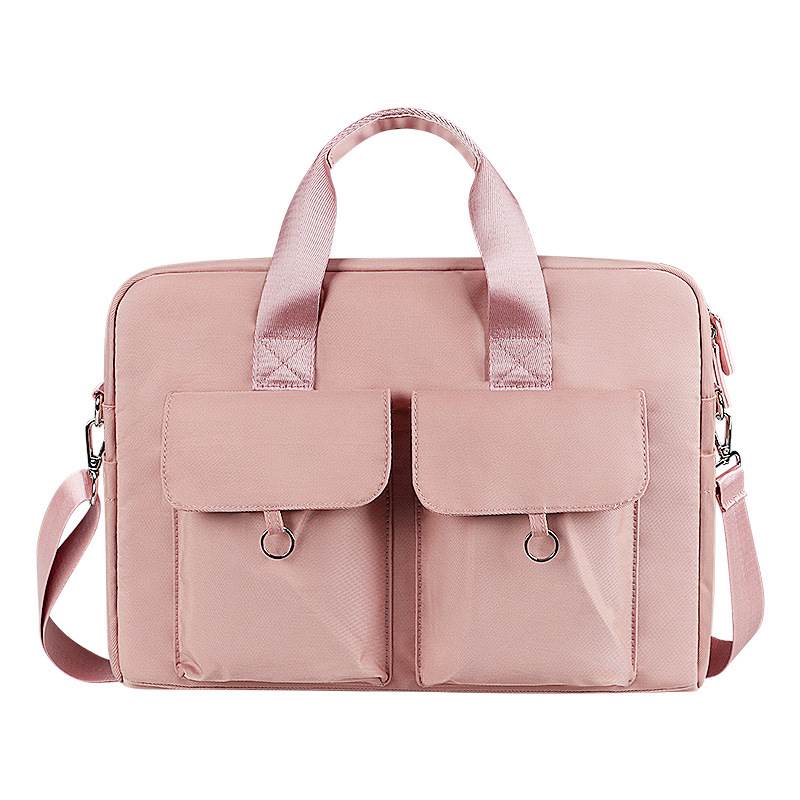 Custom Laptop Messenger Bag - Pink