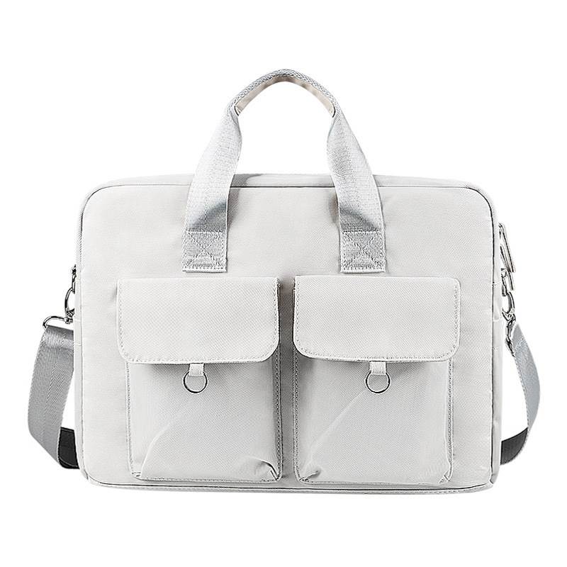 Custom Laptop Messenger Bag - White