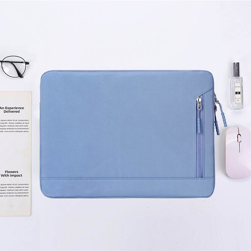 Custom Zipper Laptop Sleeve - Sky Blue
