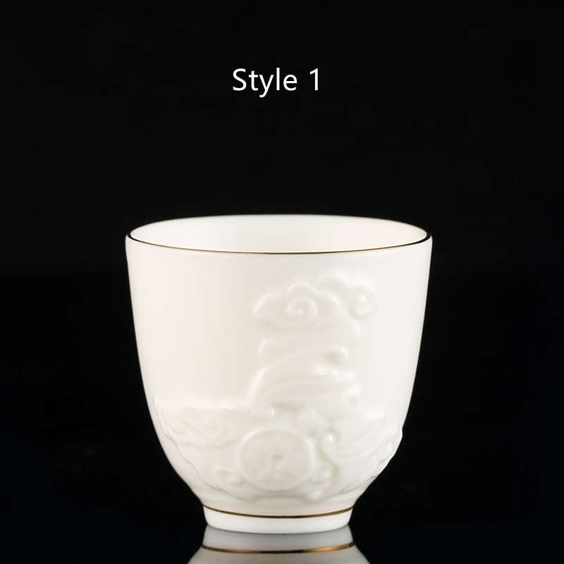 White Porcelain Teacup - Style 1