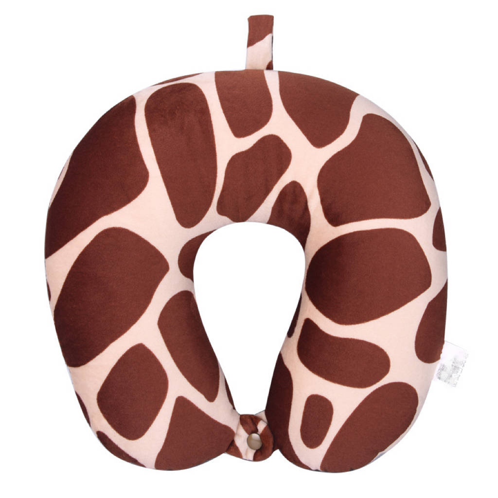 Custom Basic U-shaped Pillow - Giraffe Pattern