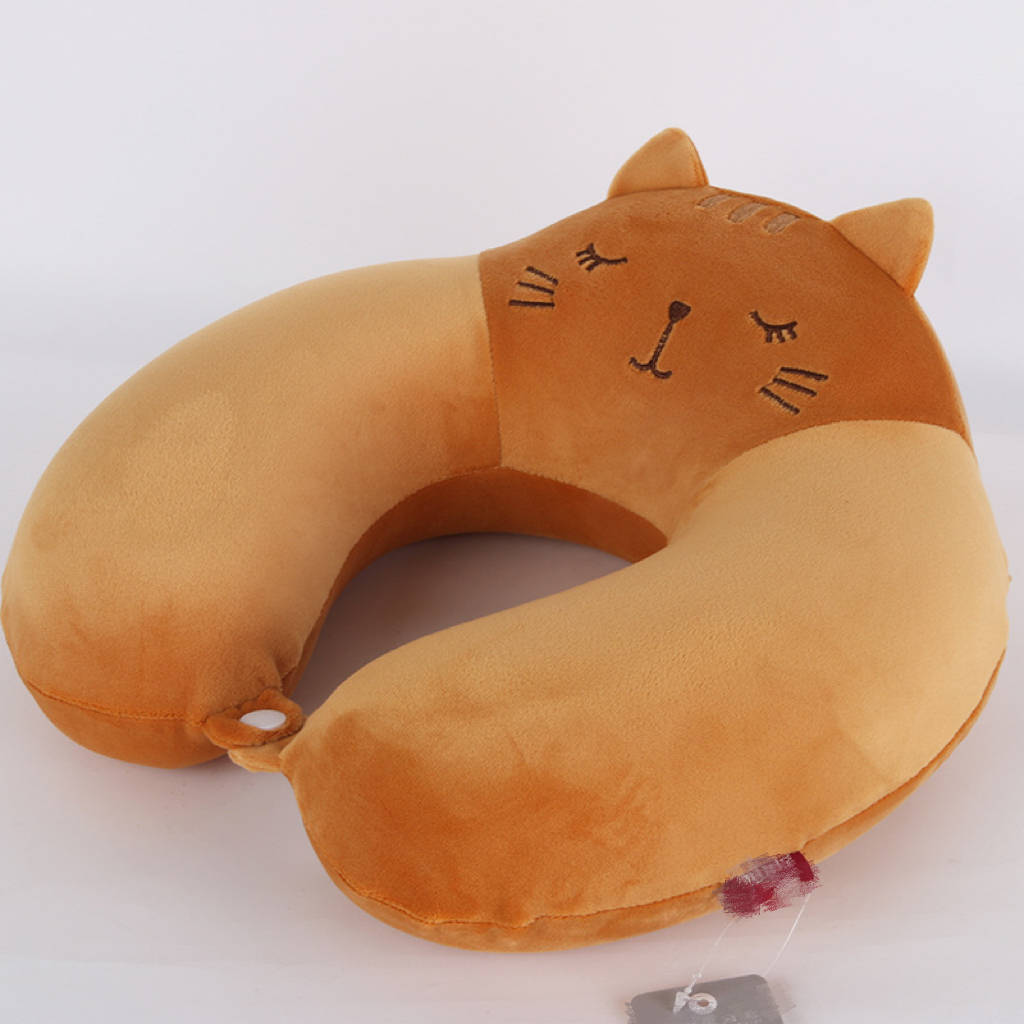 Custom Cartoon U-shaped Pillow - Cat