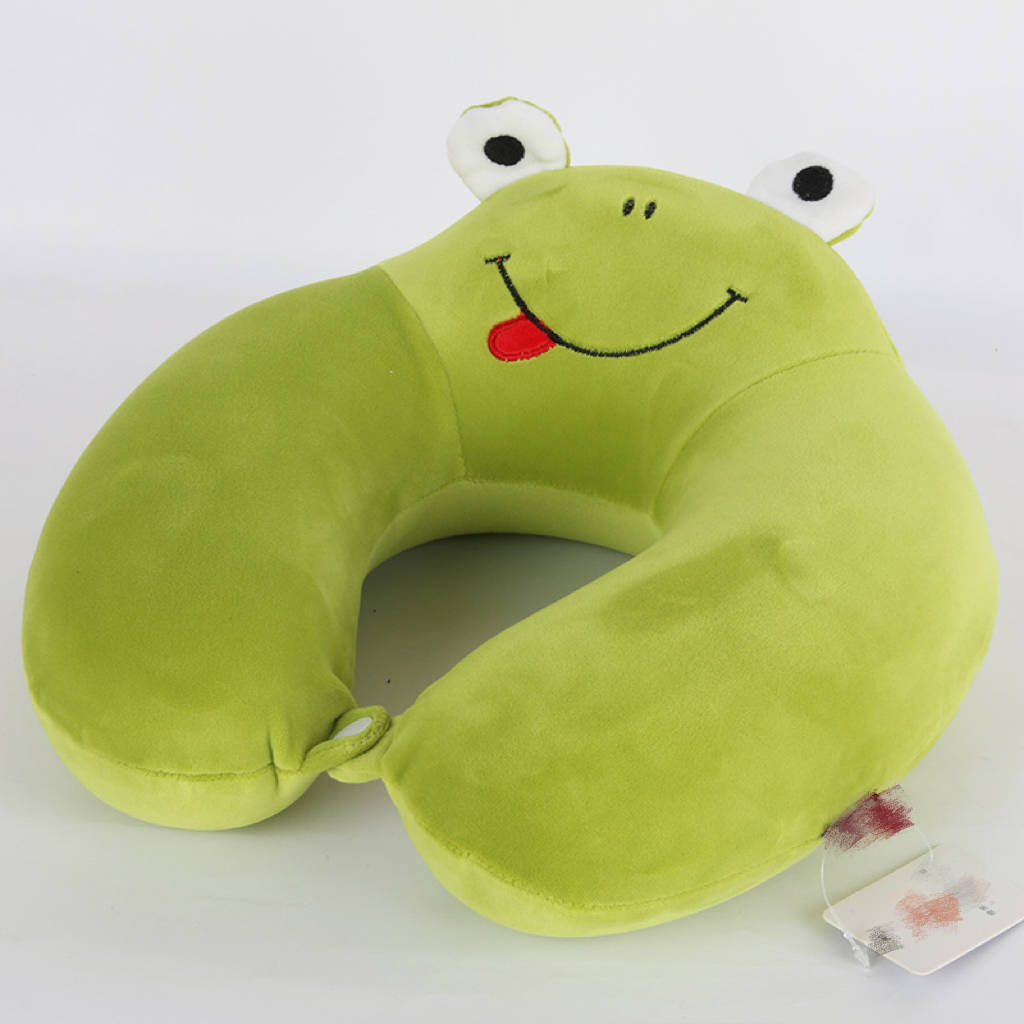 Custom Cartoon U-shaped Pillow - Frog