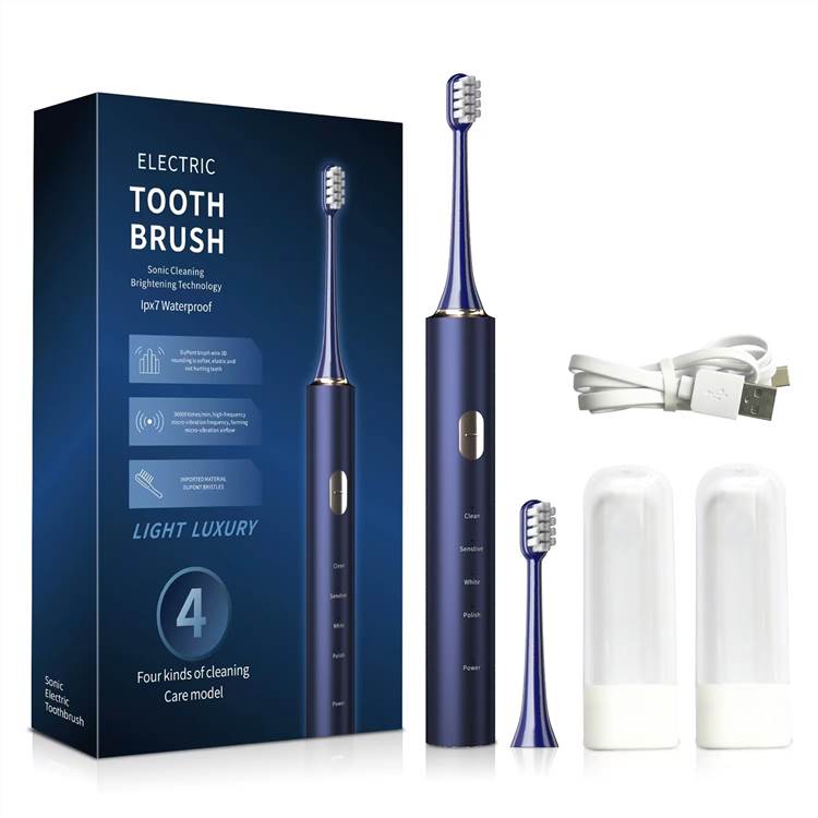 USB Electric Toothbrush Fast Charging - Blue