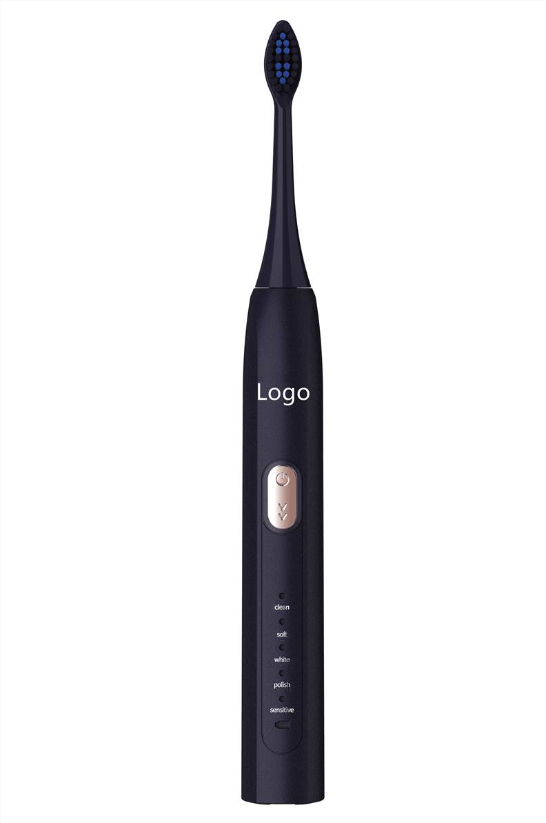 ABS Waterproof Electric Toothbrush - Purple Black