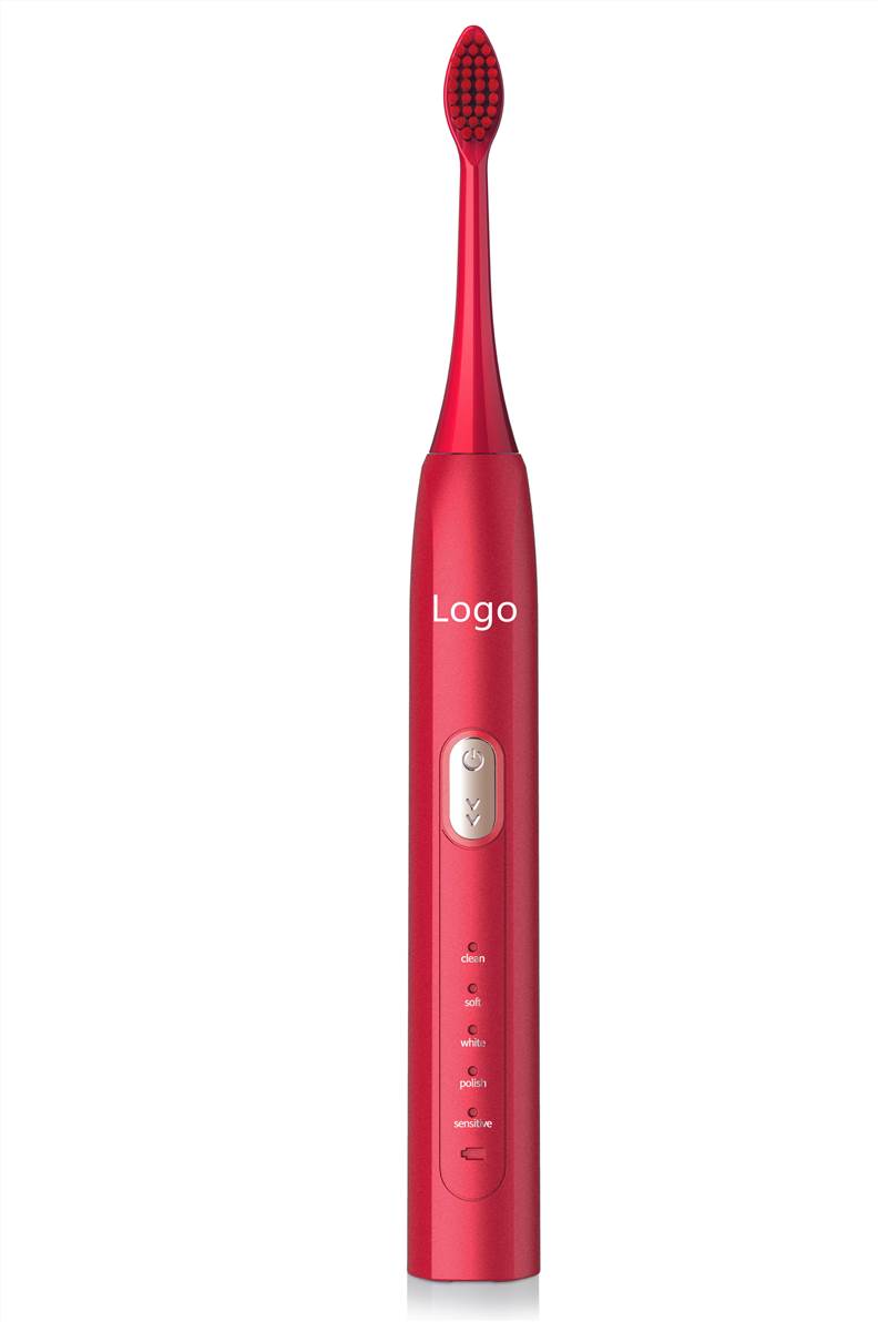 ABS Waterproof Electric Toothbrush - Rose Red