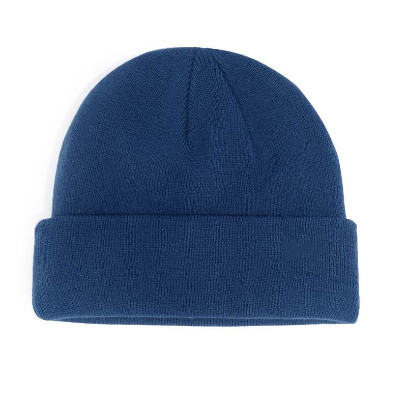 Stylish High Top Beanie - Dark Blue