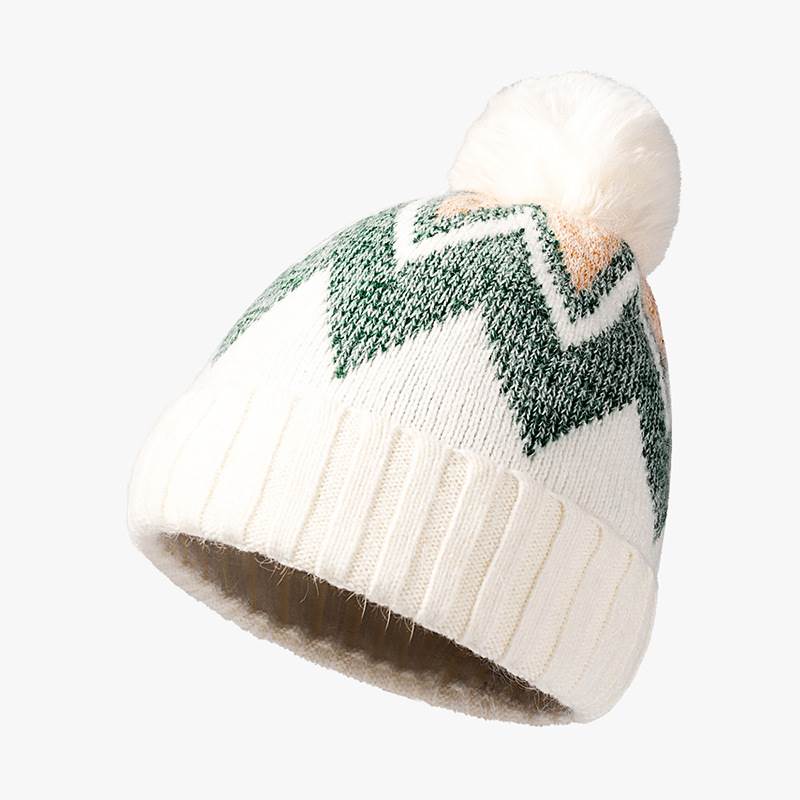 Pom Pom Beanie - Light Green