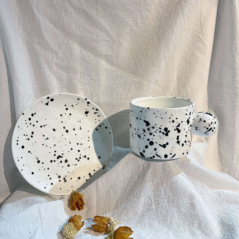 Ball Handle Mug - Black Spots