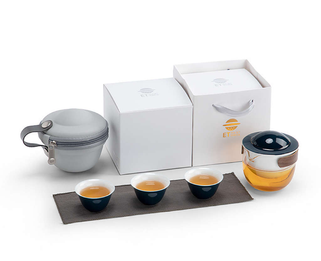 Portable Teacup Set - Dark Blue