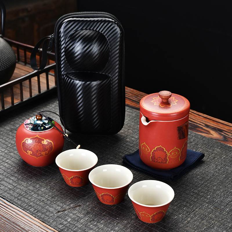 Portable Travel Tea Set - EVA Bag