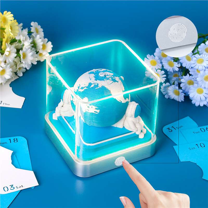 Explore the Earth Paper Sculpture Calendar - Light-up Effect