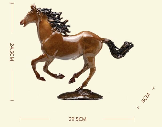 Running Horse Copper Ornament - Big