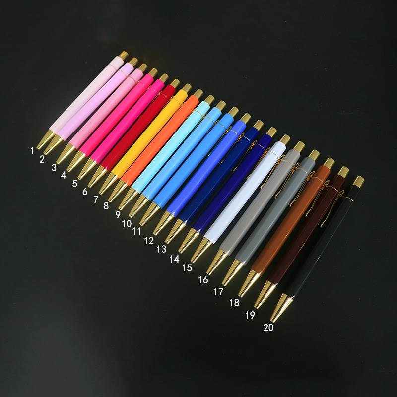 Hexagonal Multiple Colors Ballpoint Pen Gift Pack 1-20