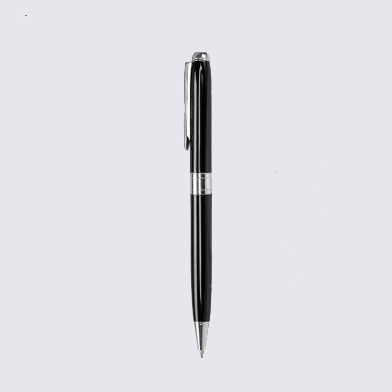 Glossy Metal Ballpoint Pen - Black Shell