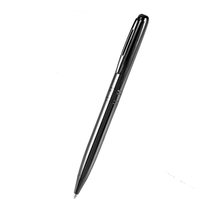 Glossy Metal Ballpoint Pen - All Black