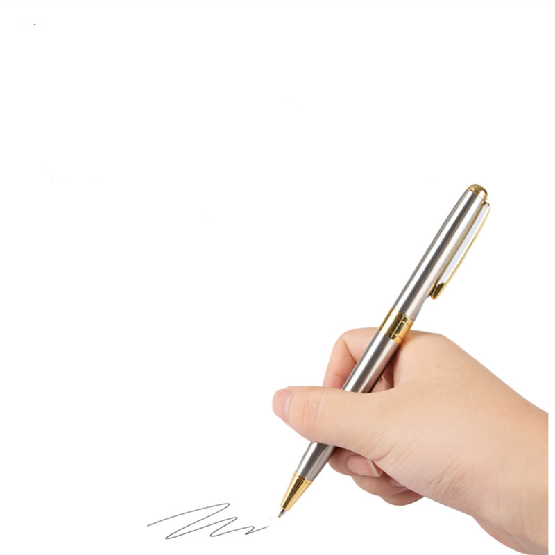 Glossy Metal Ballpoint Pen - Smooth Writing