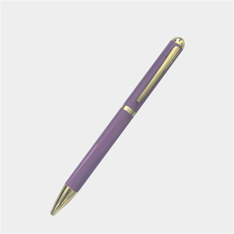 Morandi Colored Metal Ballpoint Pen - Purple
