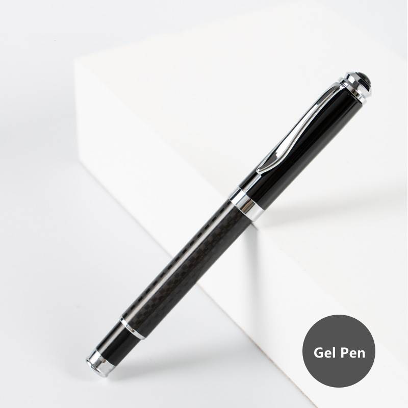 Carbon Fiber Pattern Metal Pen - Gel Pen