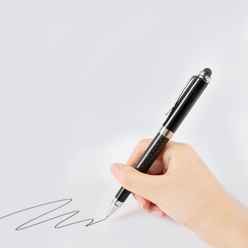 Carbon Fiber Pattern Metal Pen - Smooth Writing
