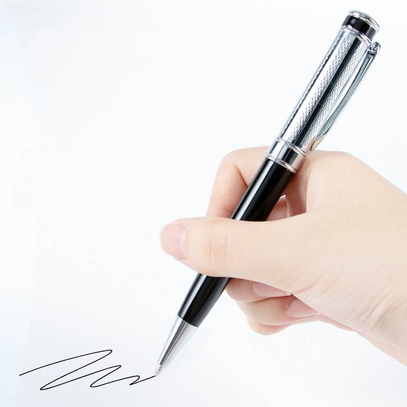 Threaded Cap Shinning Metal Pen - Smooth Writing