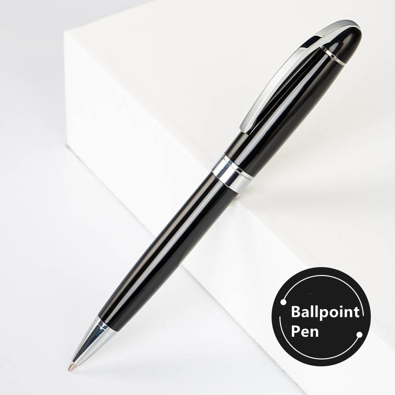 Smooth Curve Metal Signature Pen - Ballpoint Pen