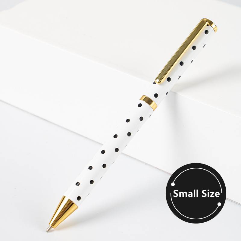 Polka Dot Metal Ballpoint Pen - Small Size