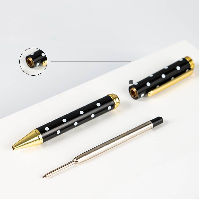 Polka Dot Metal Ballpoint Pen - Components