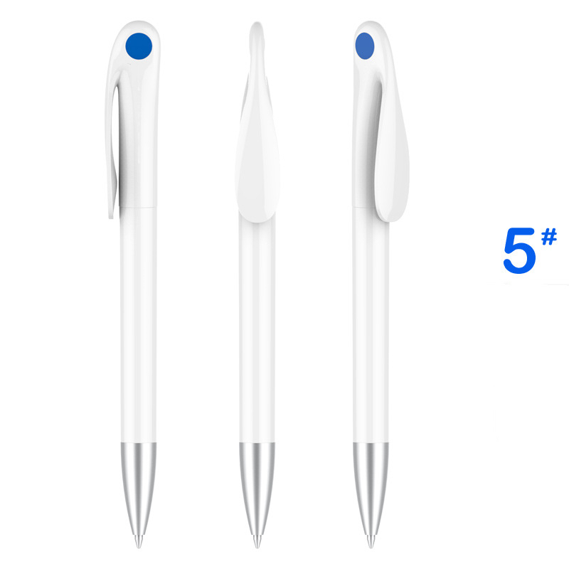 Cute Rabbit Plastic Pen - White Barrel with Blue Point