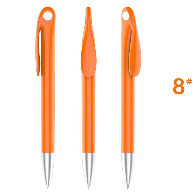 Cute Rabbit Plastic Pen - Orange Barrel with White Point