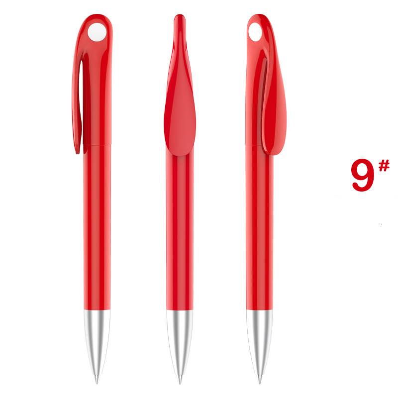Cute Rabbit Plastic Pen - Red Barrel with White Point