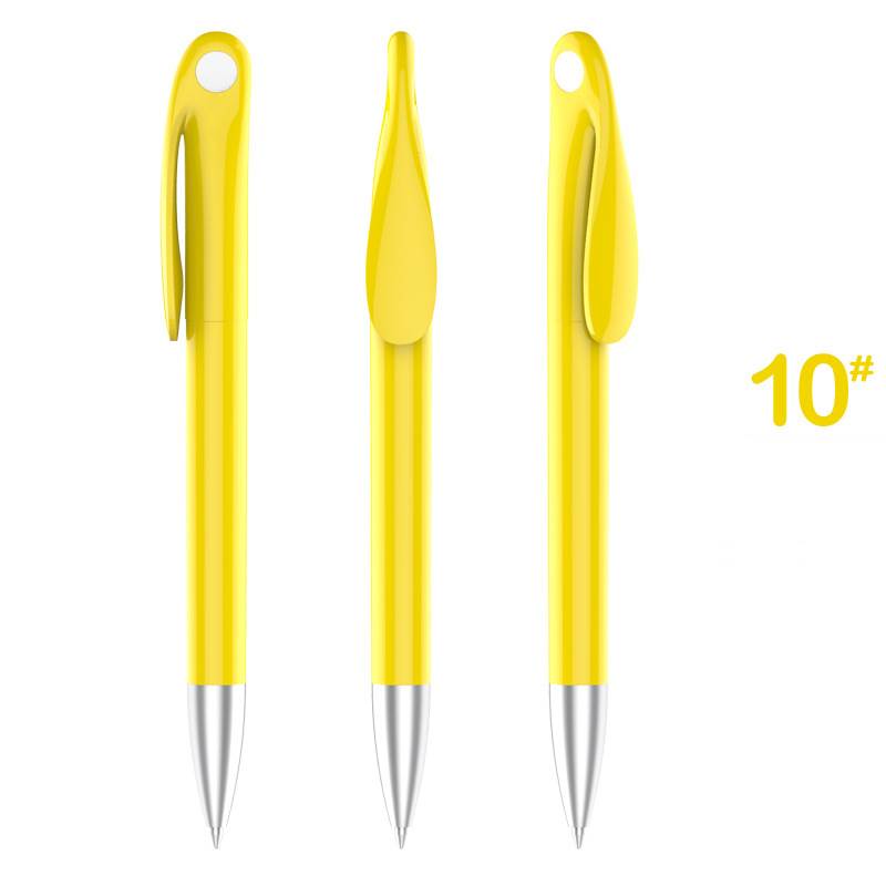 Cute Rabbit Plastic Pen - Yellow Barrel with White Point