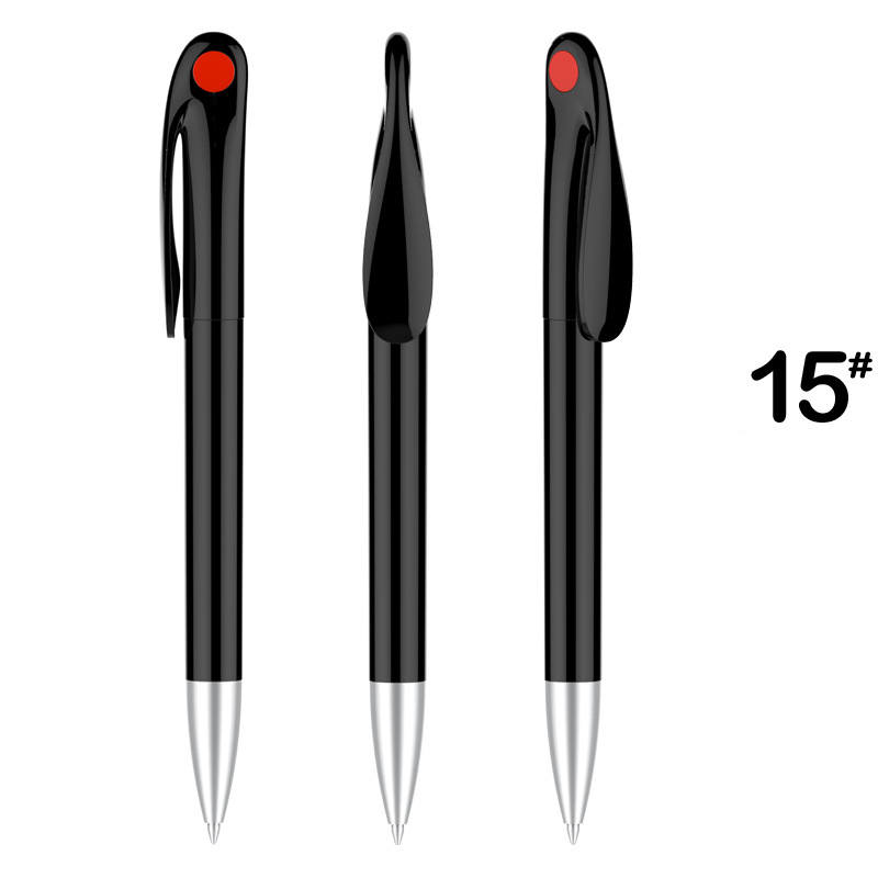 Cute Rabbit Plastic Pen - Black Barrel with Red Point