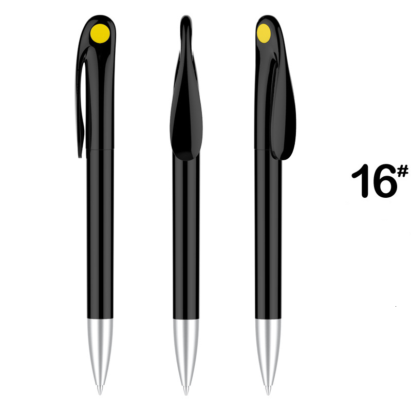 Cute Rabbit Plastic Pen - Black Barrel with Yellow Point